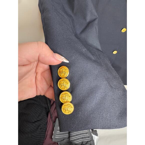 Loro Piana By Brooks Brothers Navy Blue 2 Button Brooksease Blazer 43R - Picture 2 of 7